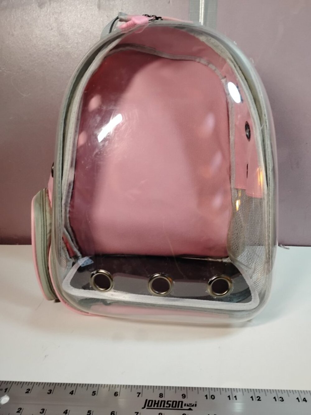Cat Bubble Backpack Carrier for Small Medium Cats - Pink - Picture 2 of 4